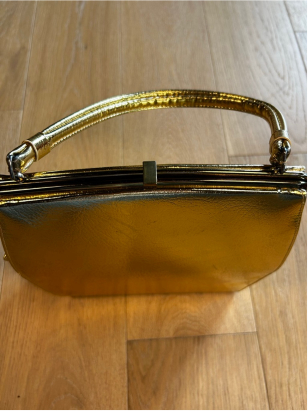 Vintage Theodore California Gold Metallic Evening Bag - Picture 2 of 9